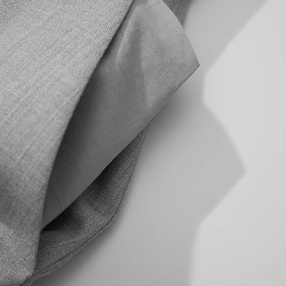 CHICJOC Ostrich Feather Beaded Wool Skirt size 40 in grey - Picture 13 of 14